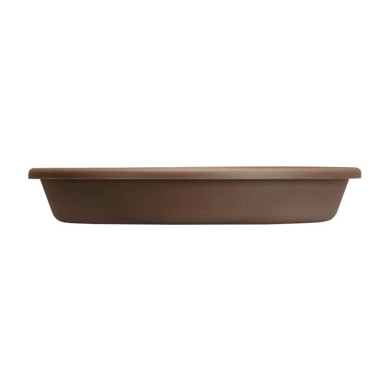 The HC Companies Non Fading 16 Inch Lightweight Durable Plastic Planter Saucer Tray for 14 Inch Classic Pot Container, Chocolate (2 Pack), 2 of 4