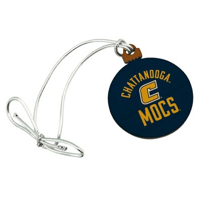 University of Tennessee at Chattanooga Mocs Mini Small Tiny Wood Christmas Tree Holiday Ornament