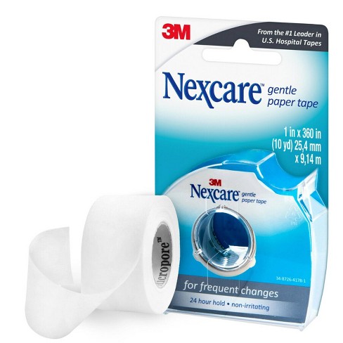 Nexcare™ Gentle Paper Tape 781-CA, 1 in x 360 in (25.4 mm x 9.1 m