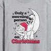 Men's - Garfield - Only A Morning Person On Christmas Long Sleeve Graphic T-Shirt - 2 of 4