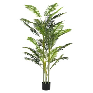 TopComfy Artificial Trees 78.5in Artificial Palm Tree Tall Fake Palm Tree Large Palm Plant Faux Palm Tree for Indoor Decor, Green, 41"*41"*78.5" - 1 of 4
