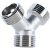 Certified Appliance Accessories® Y-Fitting, 3/4 In. MGH x 3/4 In. MGH x 3/4 In. MGH in Silver - 3 of 4