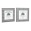 Transpac MDF Plaid Block Decor Set of 2 Christmas Home Decorations Freestanding Wood Signs - 2 of 3