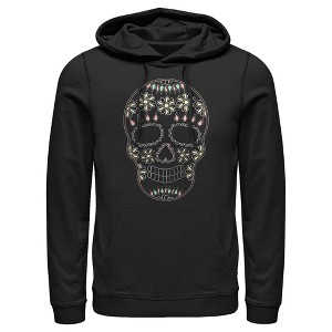 Men's Lost Gods Halloween Sugar Skull Pull Over Hoodie - 1 of 4