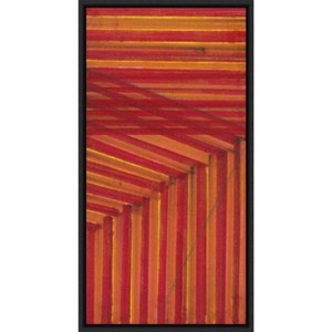 Amanti Art Line Study Orange by Charles McMullen Canvas Wall Art Print Framed 14 x 27-in. - 1 of 4