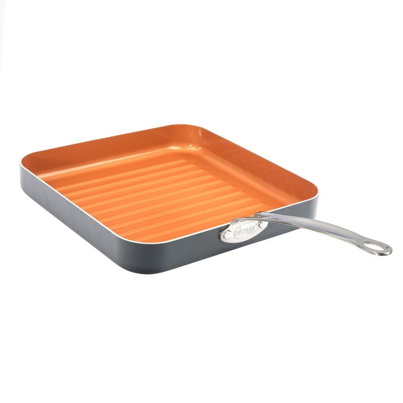 Gotham Steel  10.5'' Nonstick Square Grill Pan, 1 of 5