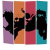 TMNT Silhouette Four Color Strip Men's Navy Heather T-shirt - 2 of 3