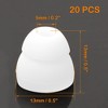 Unique Bargains Silicone Noise Reduction Comfortable Fit Easy to Install Earbuds Tips White 20 Pcs - 3 of 4