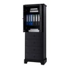 Ridstar 68.1 in. H Black Bathroom Storage Cabinet with 2 Doors and 4 Drawers - 2 of 4