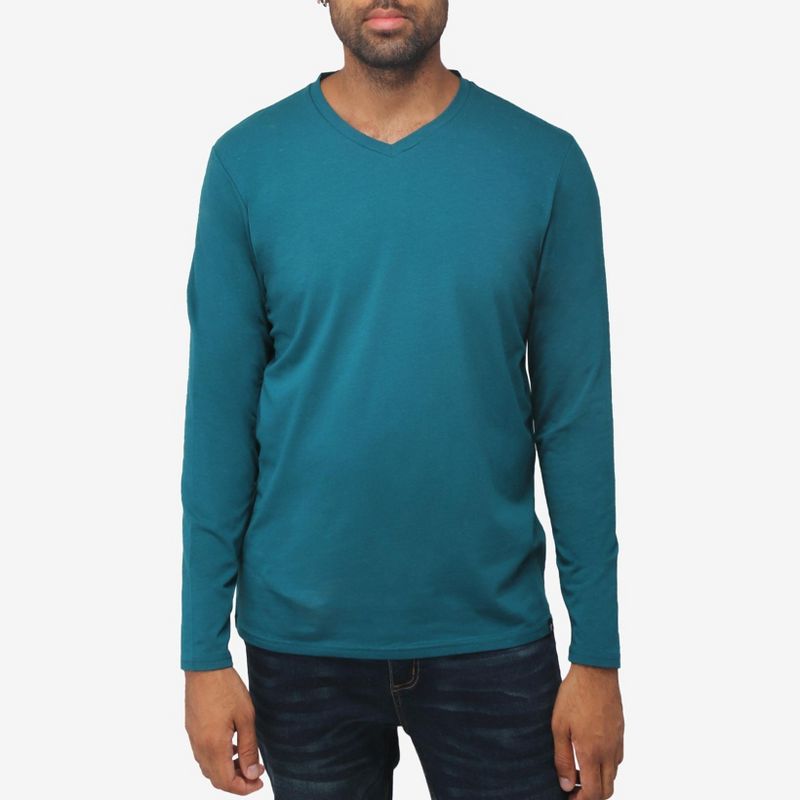 X RAY Men's Long Sleeve V-Neck T-Shirt, 1 of 6