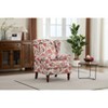 Okak Mid-Century Aesthetic Fabric Lounge Armchair with Floral Design,Leisure Sofa Accent Chair for Living Rooms,Relaxation Areas - 2 of 4