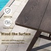Tangkula 59" x 29.5" Rectangle Rustproof Patio Dining Table w/ 1.93" Umbrella Hole - 4 of 4