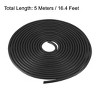 Unique Bargains EPDM Rubber Weather-Proof Insulation Seal Strip Black - 2 of 3