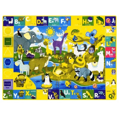 QUOKKA Classroom Rug for Kids - ABC Rugs for Playroom - 60x41" | 78x59"