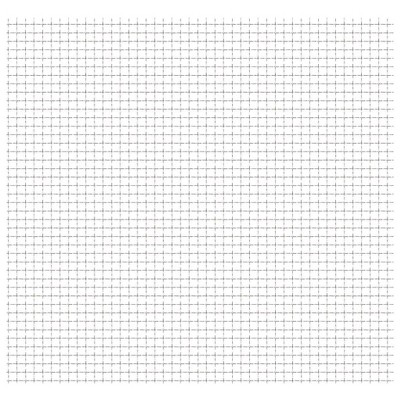 vidaXL Crimped Garden Wire Fence Stainless Steel 19.7"x19.7" 1.2"x1.2"x0.1"