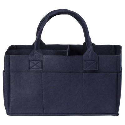 Sammy & Lou Printed Felt Storage Caddy - Navy