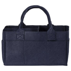 Sammy & Lou Printed Felt Storage Caddy - Navy - 1 of 4