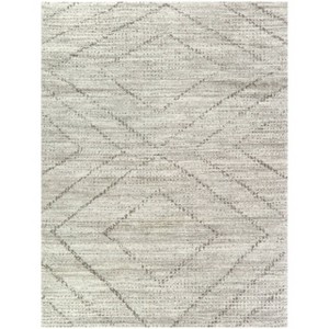 6'7"x9' Sienna Transitional Geometric Rug Gray - Balta Rugs: Vola 6x9 Low Pile, Fade & Stain-Resistant, Indoor Use - 1 of 4