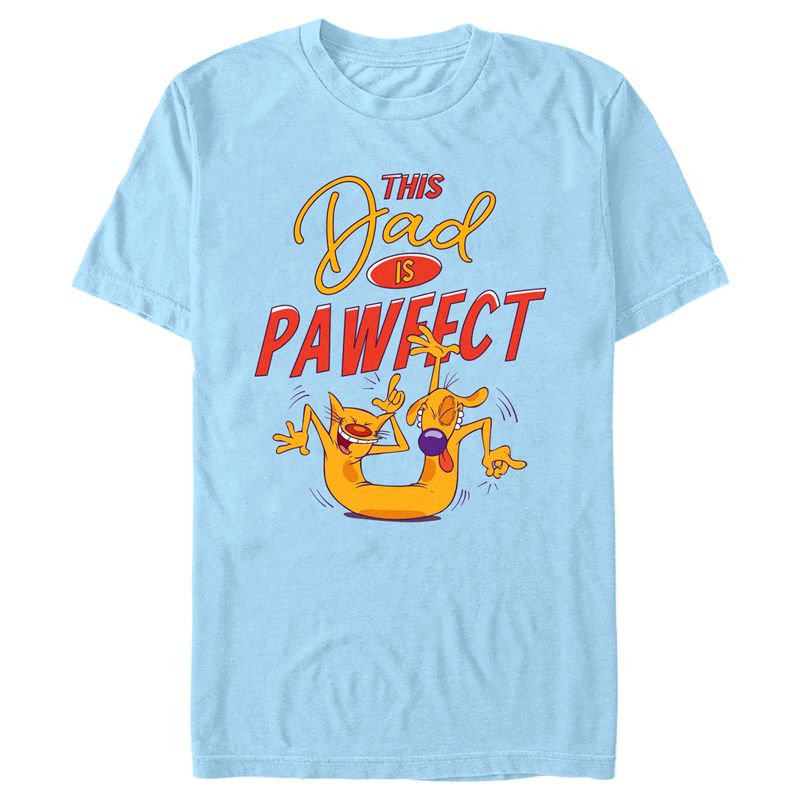 Men's Catdog This Dad is Pawfect T-Shirt, 1 of 5