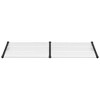 vidaXL Door Canopy Black and Transparent 94.1"x35.4" Polycarbonate - 3 of 4