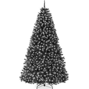 Best Choice Products Artificial Frosted Christmas Tree, Premium Unlit Spruce Design, Dense Branches – Black Spruce - 1 of 4
