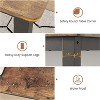 Nasitip 63" Rectangle Dining Table for 2–6, Modern Farmhouse Table with Metal Legs, Black & Vintage Finish for Kitchen or Dining Room - 4 of 4