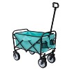 Kumasinova Wagons Carts Foldable,Beach Wagon with 3PCS Plastic Liner Bag,Heavy Duty Utility Wagon Cart for Camping,Shopping,Sports,Garden,225lbs - 2 of 4