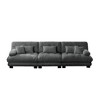Homy Casa Oversized Pillow Back Sofa with Plush Cushions and Deep Seats for Living Room or Family Space, White - 2 of 4
