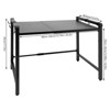 YIYIBYUS Extendable Microwave Oven Rack, 2 Tiers Kitchen Countertop Organizer with Hooks - 4 of 4
