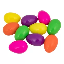 Northlight 10ct Springtime Fillable Easter Egg Decorations 3” - Pastel