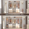 Aheaplus 68"-96" Closet Organizer with 6-Drawers,4 Clothing Rack - 4 of 4