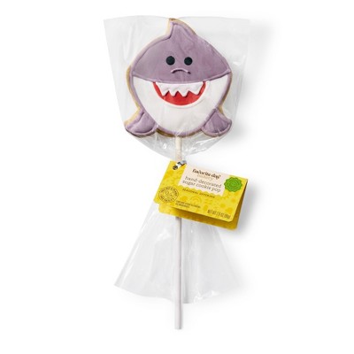 Hand-Decorated Sugar Cookie Pop Pineapple Watermelon Shark - 2.8oz - Favorite Day™