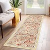 Machine Washable Boho Rug - Non-Slip Vintage Floral Low Pile Area Carpet for Living Room, Bedroom, Dining, Farmhouse, Playroom - 3 of 4