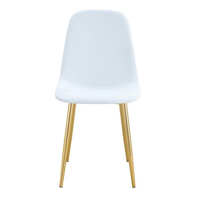 Set of 4 Dining Chairs Dinner Chairs Armless Chairs Accent Chairs with with Metal Legs - Modernluxe