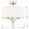 Crystorama Lighting Mirage 3 - Light Semi-Flush Mount in  Polished Nickel - 2 of 2