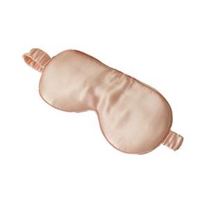 100% Silk Mulberry Silk Eye Mask - Black - 1 of 4