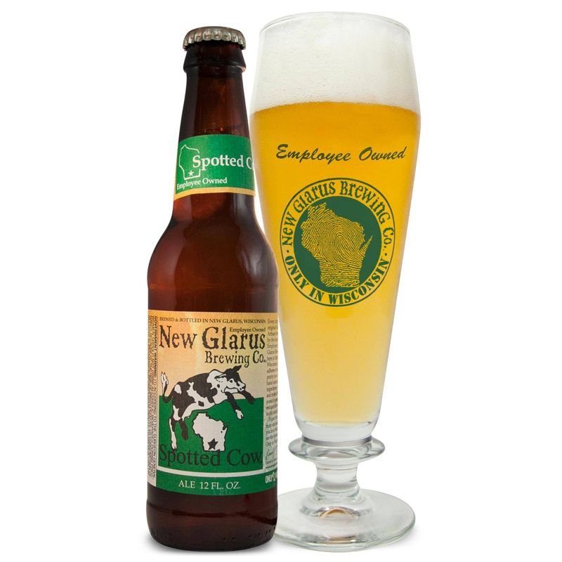 New Glarus Spotted Cow Farmhouse Ale Beer - 12pk/12 fl oz Bottles, 3 of 4