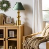Vintage Brass with Green Shade Table Lamp - Hearth & Hand™ with Magnolia - 3 of 4