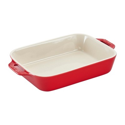 Cherry Red Ceramic 4-Piece Baking Dish Set