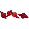 Northlight 2-Finish Commercial Size Finial Shatterproof Christmas Ornaments - 10" - Red - Set of 4 - 3 of 4