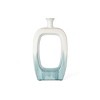 HomeRoots 14" Aqua And White Ombre Ceramic Table Vase - 4 of 4