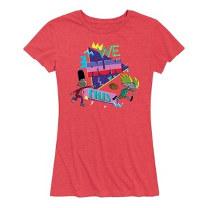 Women's - Hey Arnold! - Retro Arnold and Gerald Short Sleeve Graphic T-Shirt - 1 of 4