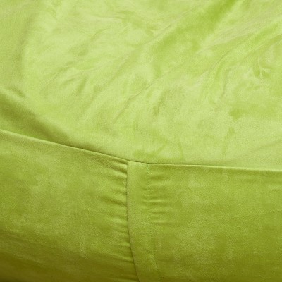 Vynxaria Michael 4-Foot Cylindrical Suede Bean Bag - Stylish Comfort for Any Space