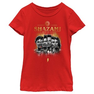 Girl's Shazam! Fury of the Gods Black and White Photos T-Shirt - 1 of 4