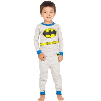 DC Comics Boys Batman Gray Costume Pajama Set