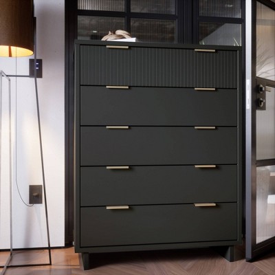 Tall Granville Modern 5 Drawer Dresser - Manhattan Comfort