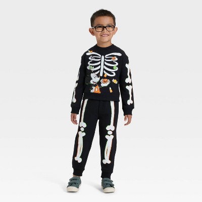 Toddler Boys' Disney Mickey Mouse Halloween Fleece Sweatshirt & Pants Set - Black