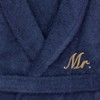 Linum Home Textiles 100% Turkish Cotton Embroidered ''Mr.'' Terry Bathrobe - 3 of 3
