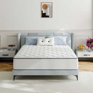 Swedrea Hybrid Mattress Medium Cooling Memory Foam Bed-in-a-Box,  White - 1 of 3