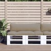 vidaXL Taupe Fabric Pallet Cushions Set - 2 Pieces, Water-Resistant Polyester Seating Pads for Indoor/Outdoor, 43.3"x22.8"x3.9" & 43.3"x11.8"x3.9" - 2 of 4